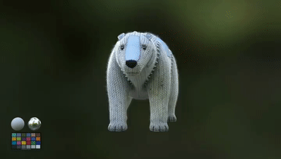 影片中各角色模型-北极熊