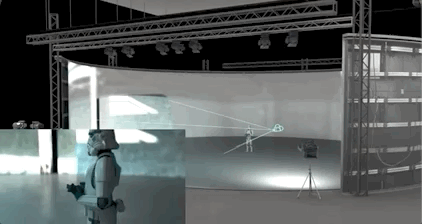 《曼达洛人》使用LED墙结合摄像机追踪与实时渲染相结合