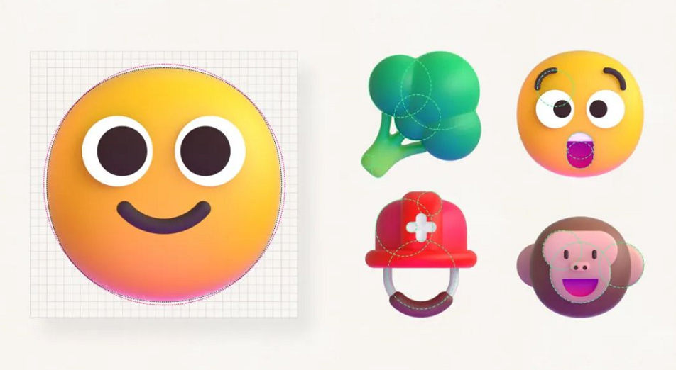 微软Emoji形象更新 - 瑞云渲染