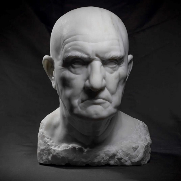 用大理石雕刻了1:1的Roman Man雕像 - 瑞云渲染