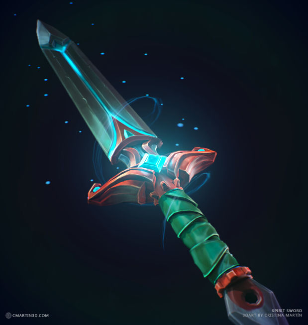 灵剑（Spirit Sword）3D渲染效果图_Renderbus云渲染农场