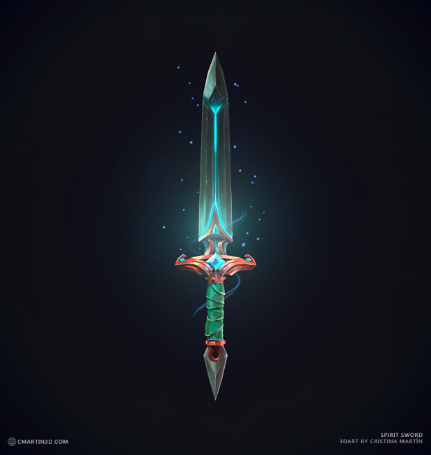 灵剑（Spirit Sword）3D渲染效果图_Renderbus云渲染农场