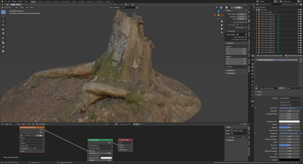 使用Blender创建3D场景:森林洞穴 